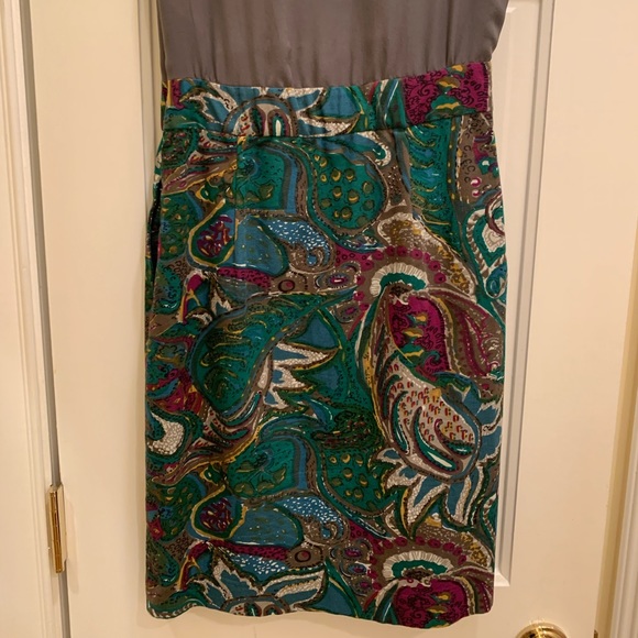 HPx2🎉 Anthropologie (Maeve) Gray & Patterned Dress - Picture 13 of 16